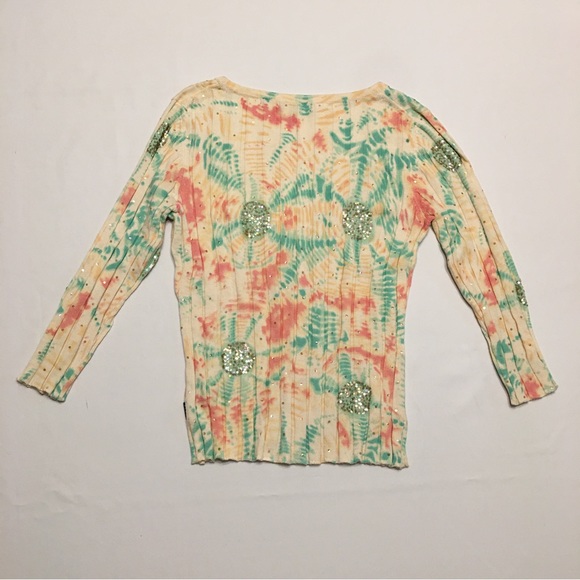 BCBGMaxAzria Tue Dye Cardigan Sweater Size Medium - Picture 6 of 10